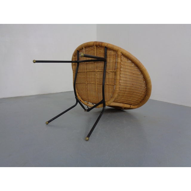 Mid-Century Modern Wicker Chair by Paul McCobb, USA, 1950s For Sale - Image 11 of 17