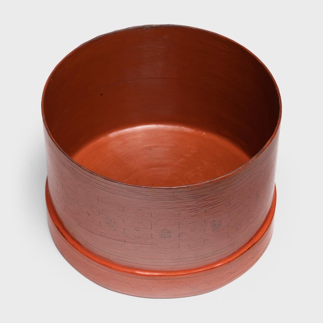 Contemporary Burmese Yun Lacquer Container, C. 1900 For Sale - Image 3 of 7