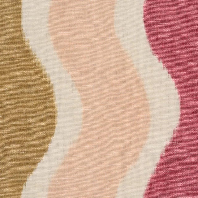 Schumacher SAMPLE - Schumacher X Laura Gonzalez Roman Reverie Fabric In Gold & Rose For Sale - Image 4 of 5