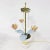 Vintage Brunschwig & Fils Toleware Flower Table Lamp, Yellow and Pink Tulip Design For Sale - Image 9 of 13