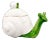 1970's Fitz and Floyd Ceramic Snail Trinket Dish – Lidded Jar With Green and White Glaze For Sale