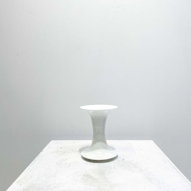 Minimalist White-Glazed Porcelain Vase by Jan Van Der Vaart, Netherlands, 1987 For Sale - Image 12 of 13