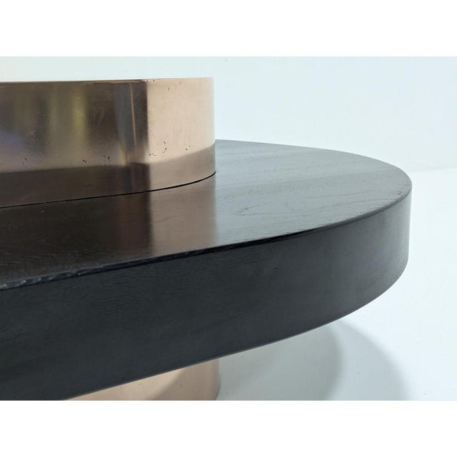 Copper and Wood Coffee Table For Sale - Image 5 of 18