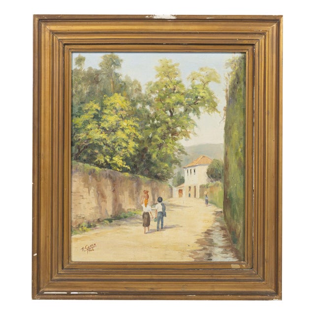 Paulo Gama, Landscape, 1963, Oil on Canvas For Sale