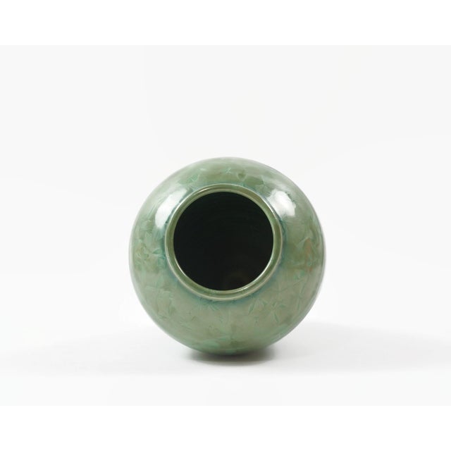 1980s 1980s Tim Marcotte Crystalline Glaze Studio Pottery Vase For Sale - Image 5 of 10