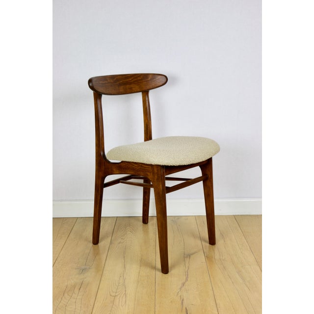 Vintage Beige Boucle Chairs from Rajmund Hałas, 1970s, Set of 3 For Sale - Image 17 of 18