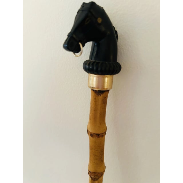 Mid 20th Century Mid 20th Century Mid Century Bamboo Horse Shoe Horn For Sale - Image 5 of 5