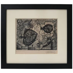 "Ritmos Manoos" Ap / Etching by Julio Prieto Nesperira