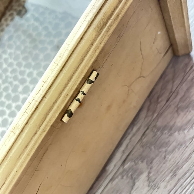 Wood 1940s Antique Curio Wall Vitrine With Carved Details For Sale - Image 7 of 12