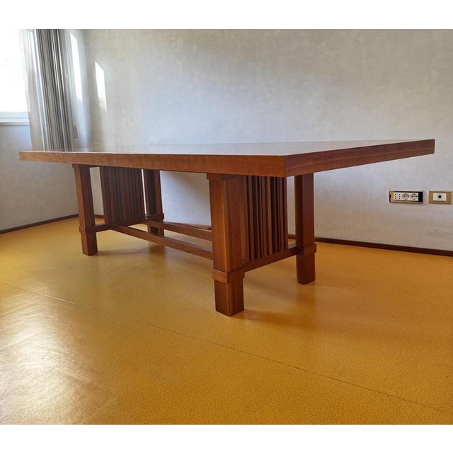 Model 608 Taliesin Dining Table by Frank Lloyd Wright for Cassina, 1986 For Sale - Image 15 of 18