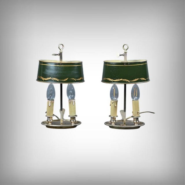 Antique Brass Bouillotte Lamps, 1890s, Set of 2 For Sale - Image 18 of 18