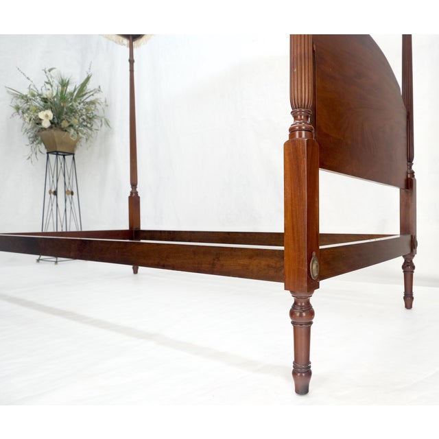 Pair of Twin Size Mahogany Canopy Beds by Smith & Watson For Sale - Image 6 of 12