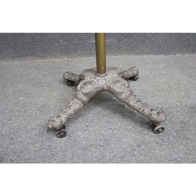 Victorian Brass & Iron Rounder/Garment Rack For Sale - Image 4 of 8