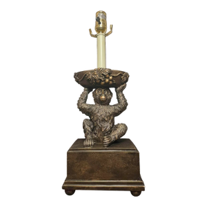 Vintage Monkey Lamp in the Style of Maitland Smith or Bombay