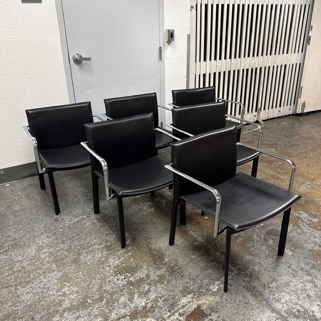 Contemporary Zuo Modern Gekko Conference Armchairs, Set of Six For Sale - Image 3 of 12