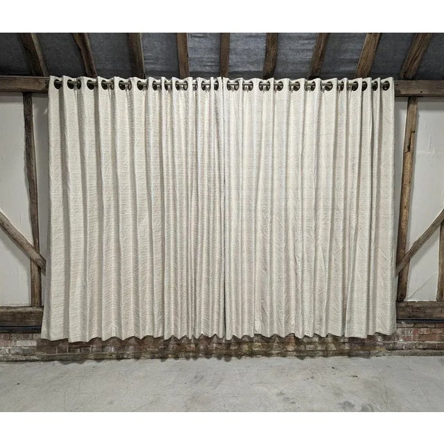 Vintage Lined Heavy Curtains For Sale - Image 12 of 12