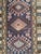 Vintage Persian Kurdish Area Rug, Hand-Knotted Wool, Geometric Medallion Pattern, Blue & Ivory, 2x4 For Sale - Image 4 of 8