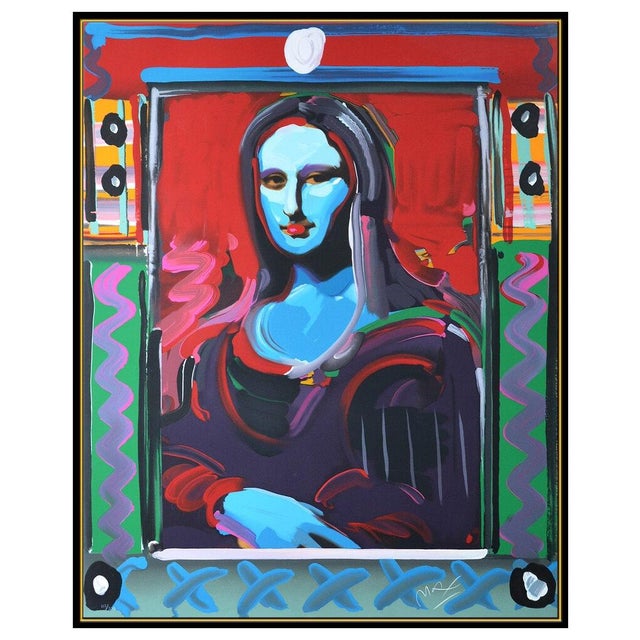 Pop Art 1990s Mona Lisa, Peter Max For Sale - Image 3 of 6