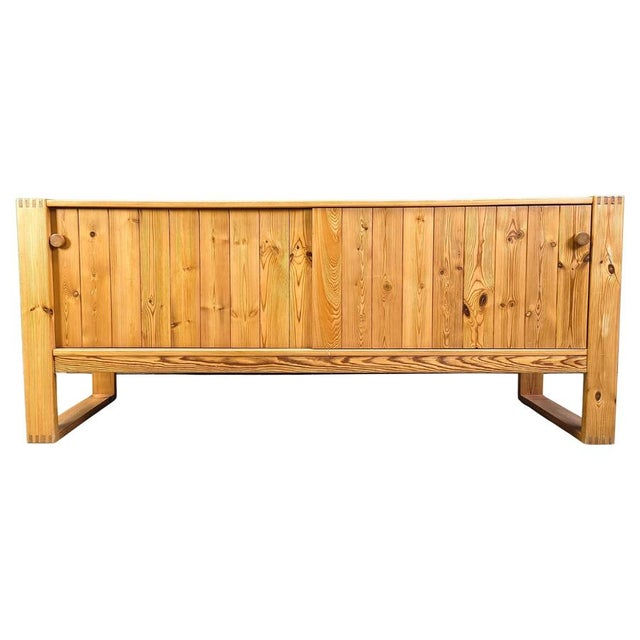 Scandinavian Pine Wood Sideboard, 1960s For Sale - Image 12 of 12