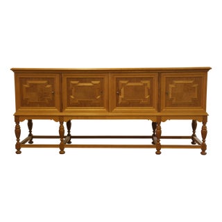 Vintage Danish Low Sideboard in Oak, 1960s For Sale