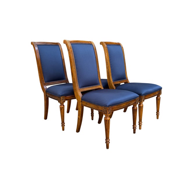 Vintage Ethan Allen Adison French Neoclassical Dining Chairs - Set of 4 For Sale - Image 13 of 18