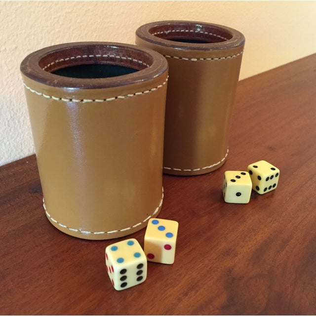 Vintage Dice Cups with 4 Bakelite Dice (3) Pair Chairish