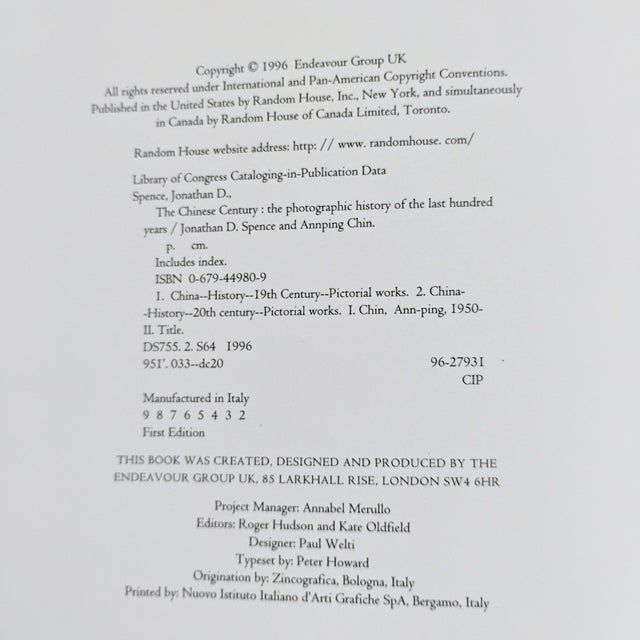 The Chinese Century a Photographic History of the Last Hundred Years 1996 Hardcover For Sale - Image 9 of 12