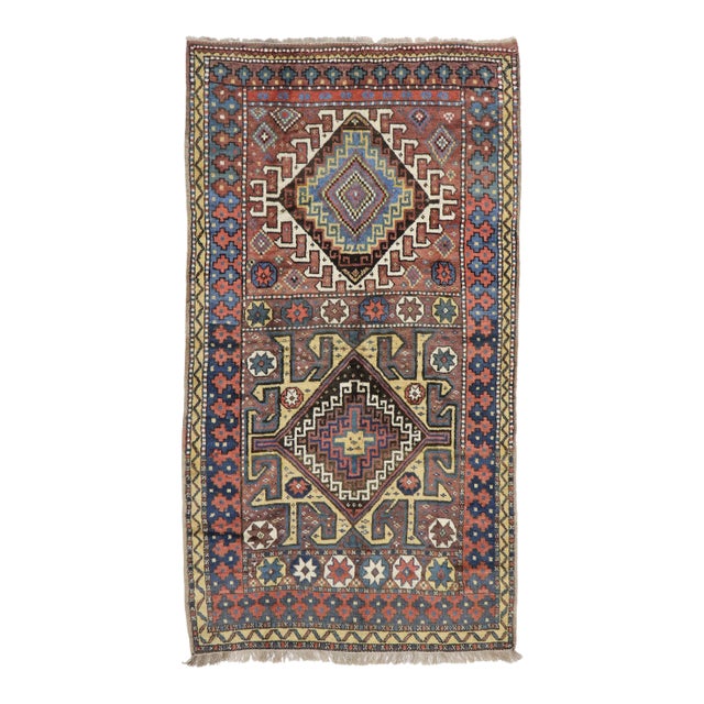 Antique Azerbaijan Rug - 05'00 X 09'03 For Sale