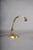 Art Nouveau Brass Desk Lamp with Adjustable Gooseneck, Fluted Glass Shade and Floral Relief Base, Europe, 1920s For Sale - Image 4 of 10