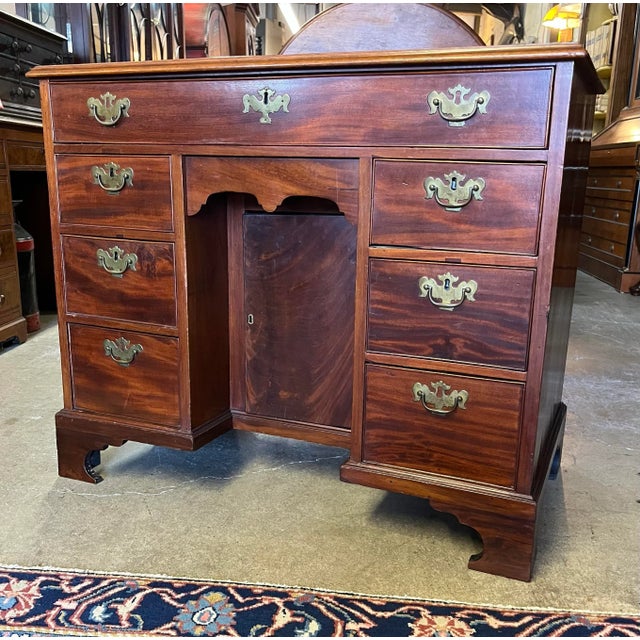 Antique American Kneehole Desk For Sale - Image 12 of 12