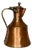 Georgian Hand-Hammered Copper Pitcher with Hinged Lid and Brass Mounts, 1800s For Sale