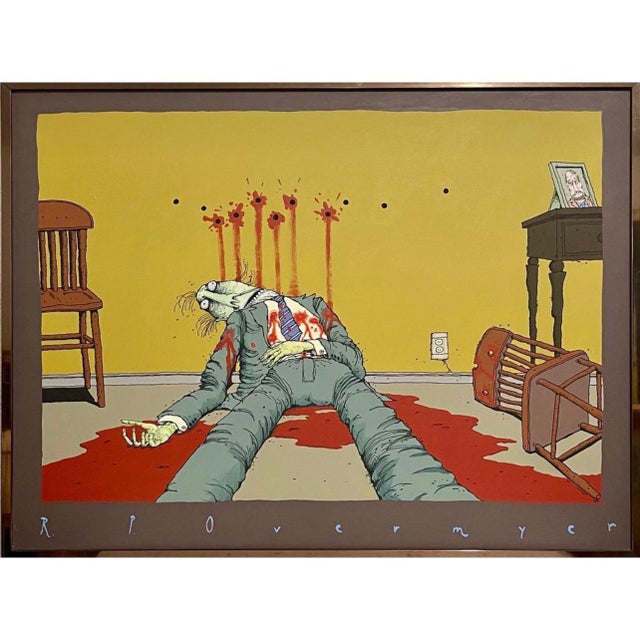 r.p. Overmyer, Large Pop Art Cartoon Acrylic Painting by Syndicated Cartoonist r.p. Overmyer For Sale - Image 11 of 12