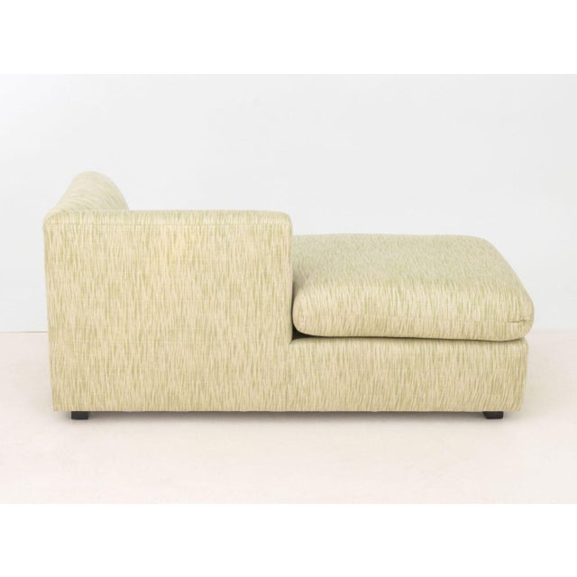 Contemporary Upholstered Chaise Lounge For Sale - Image 9 of 10