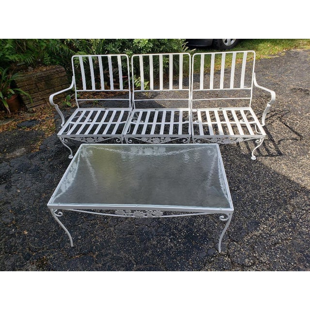 Woodard Briarwood Iron Sofa Set 4 Pieces Chairish