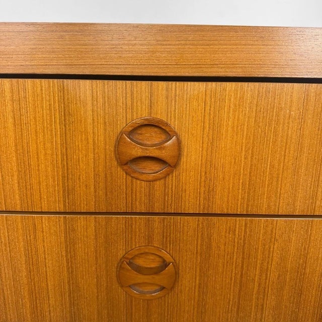 Danish Chest of Drawers with Teak Veneer, 1970s For Sale - Image 4 of 15