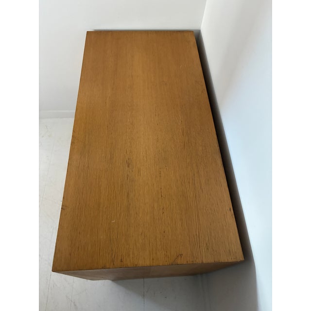 Wood Mid 20th Century Small Light Oak Cabinet, France For Sale - Image 7 of 18