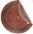2020s Pasargad Rust Indian Round Kashan For Sale - Image 4 of 11