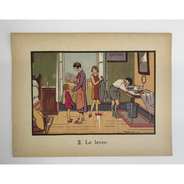 This illustration is representative of a genre widely used in early French educational publishing, particularly in primary...
