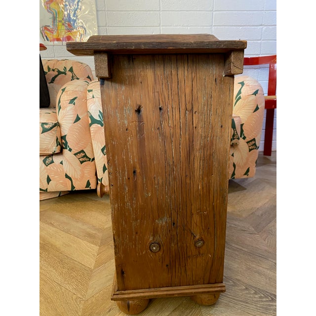 American Antique Wooden Storage Medicine Cabinet | Apothecary Style Cabinet | Jewelry Storage For Sale - Image 3 of 11