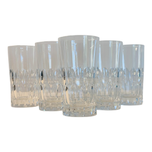 1960s Royal Doulton “Fortune” Crystal Water Tumblers- Set of 6