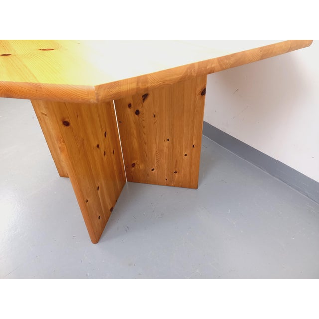 Vintage Octagonal Pine Dining Table with Extension, 1970s For Sale - Image 17 of 18