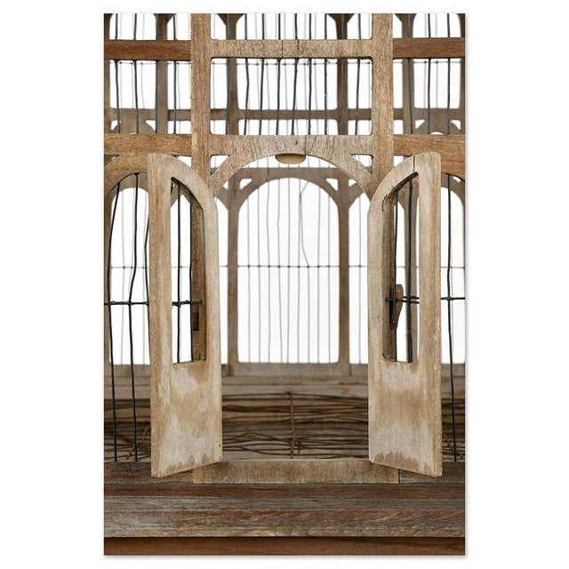 Bird Cage on Carved Wooden Legs For Sale - Image 3 of 9