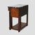 Brown Biedermeier Three Drawer Burl, Faux Painted & Ebonized Marble Top Stand C1920 For Sale - Image 8 of 10