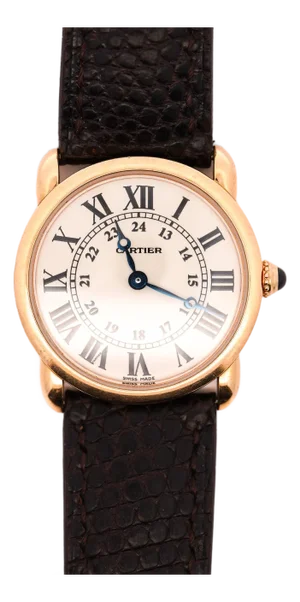 Vintage Cartier Ronde Louis 2886 Quartz 29mm 18k Gold Watch