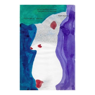 1970s James Bone Female Nude Watercolor For Sale