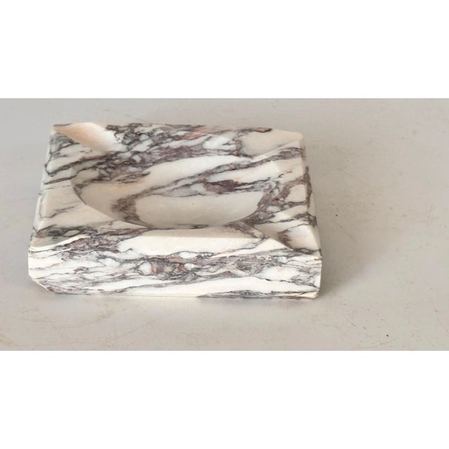 Italian Square Polished Marble Ashtray, 1960s For Sale - Image 10 of 12