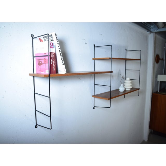 Mid-Century Modern String Shelf by Kajsa & Nils Nisse Strinning, Sweden, 1960s For Sale - Image 3 of 8