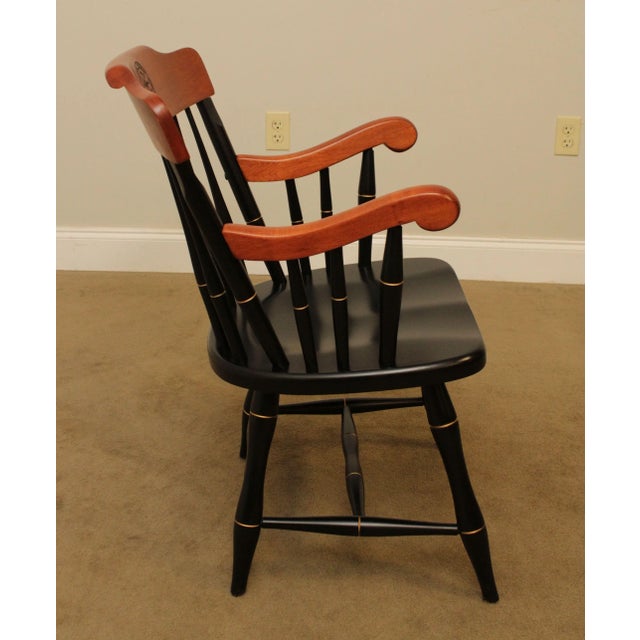 Black Saint Augustine Preparatory School Black with Cherry University Armchair For Sale - Image 8 of 13