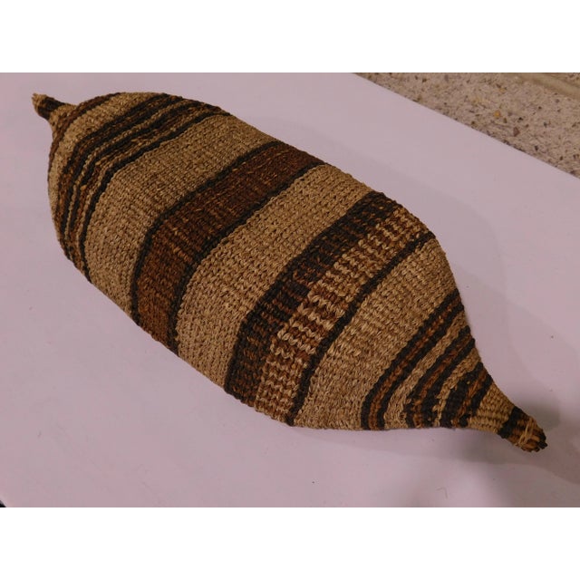 1950s Vintage Woven Basket Bowl For Sale - Image 5 of 12