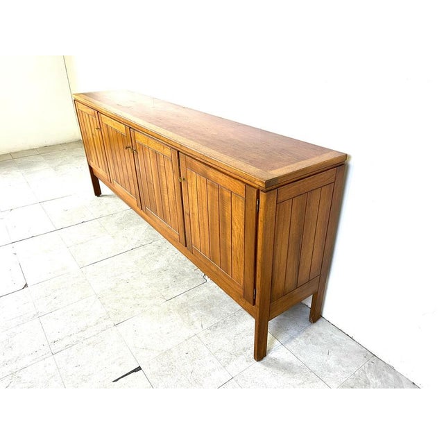 1970s Vintage Oak Sideboard attributed to Van Den Berghe Pauvers, 1970s For Sale - Image 5 of 15